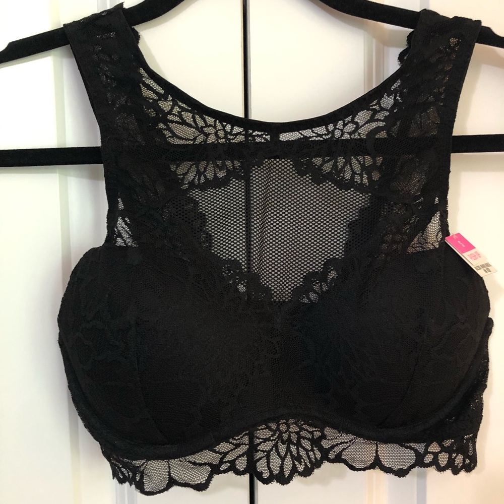 Pink Victoria secret push-up bralette